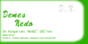 denes nedo business card